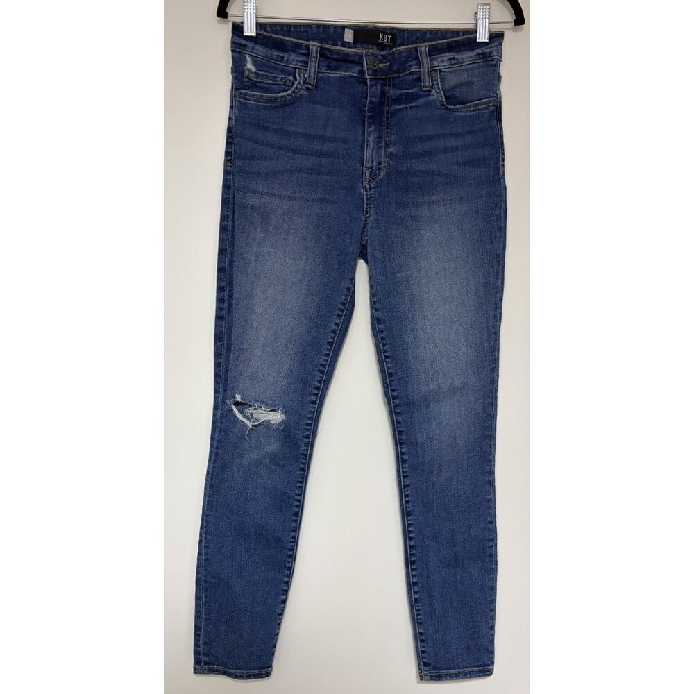 Kut From The Kloth Donna High Rise Ankle Skinny Medium Wash Women’s Jeans Sz 4
